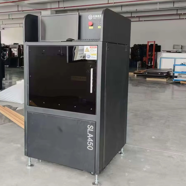 Large Format SLA 450mm 3D Printer 0.00125mm Laser Spot Automatic New USB Leveling Granite Frame Sealed Optics Construction