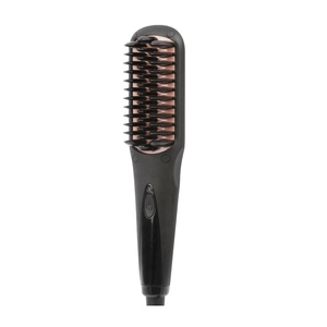 Profesional LED pantalla pelo eléctrico Styler rápido enderezar peine de pelo que labra la herramienta eléctrica plancha de pelo cepillo - Product Image 3