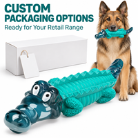 Jouet pour chien personnalisé en nylon solide et caoutchouc, en forme de crocodile, jouet de dentition 3D bionique pour mâcheurs agressifs, pour les races Doberman