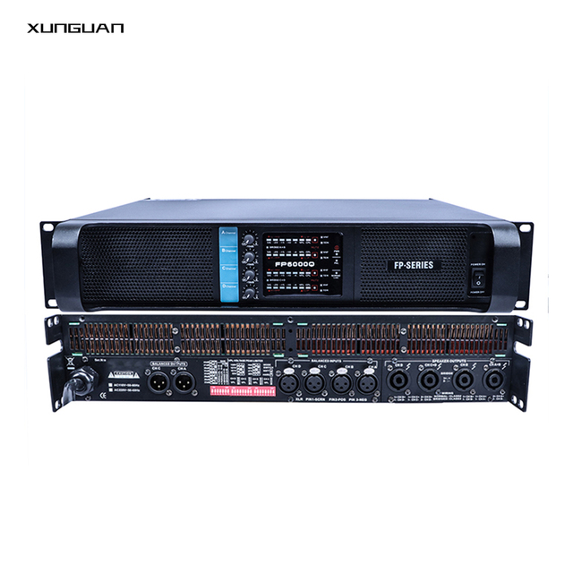 FP-6000Q Digital Amp 2U 4-Channel 4*800W DSP Switching Power Amplifier for DJ/KTV Room/Ballroom
