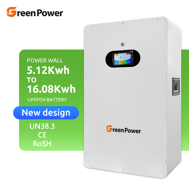 GreenpPower New Energy 10years Warranty Lifepo4 Lithium Battery 5.12kwh 10kwh 15kwh Home Energy Storage Powerwall