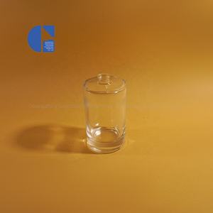 Flacon de parfum en verre cylindrique de luxe Gaochuang 100 ml, base épaisse et lourde, transparent, personnalisable OEM/ODM - Product Image 3