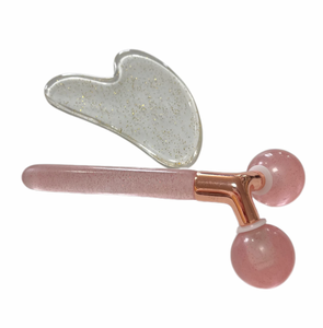 <b>skin</b> <b>care</b> Lymphatic Circulation Enhancement 3D resin face roller guasha <b>set</b> - Product Image 1