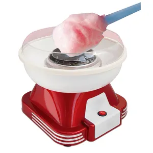 Hogar DIY lindo Rosa eléctrico portátil Mini dulce algodón de azúcar que hace la máquina de algodón de azúcar fabricante de hilo dental para chico