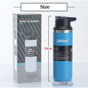 TY 16oz 12 oz Bouteille de voyage Termos en acier inoxydable à double paroi <span class=keywords><strong>avec</strong></span> <span class=keywords><strong>couvercle</strong></span> à vis Tasse de voyage d'<span class=keywords><strong>action</strong></span> classique - Product Image 4