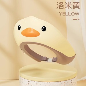 Gorro de Ducha para Bebé YBM Little Duck, Silicona Rosa, Impermeable, Diseño de Dibujos Animados para Niños Pequeños - Product Image 2