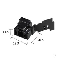 Funda de carcasa de goma para conector de coche H4 adecuada para enchufe de arnés de cable negro de alta corriente