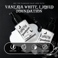 Fond de teint blanc professionnel à couvrance totale Fond de teint liquide à marque privée pour le maquillage gothique d'Halloween
