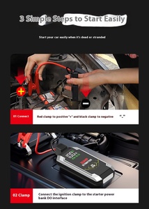 Shengyi BSCI CE ROHS 4000A 20000mAh nhảy khởi động xe ngân hàng điện pd65w Loại-C nhanh phí OEM ODM Xe Tải/xe máy dẫn đèn pin - Product Image 6