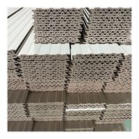 Panneaux muraux en PVC WPC à grain de bois pour la décoration, panneaux muraux cannelés en composite bois-plastique WPC
