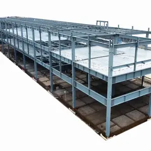 Hot Dipped Galvanized Steel Frame Warehouse Curved Roof Design Structural Steel Shed multi storey steel structure building