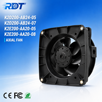 Ventilateur de refroidissement axial industriel d'origine allemande K2D200-AB24-05 400/480V AC 0.1A 90W 2700RPM pour moteur d'engrenage à inverseur