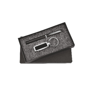 Elegante juego de regalo 2 en 1 de bolígrafo y llavero para uso corporativo Promoción comercial y agradecimiento de los empleados - Product Image 1