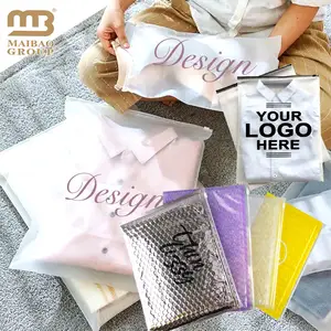 可重新密封的带标志印刷的聚塑料袋定制服装t恤拉链包装塑料袋比基尼包装