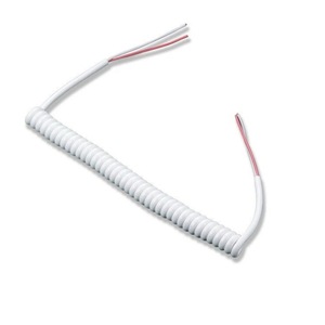 Pu Spring Cord 3 Core Spiral <b>Power</b> <b>Cable</b> For Home Appliance Stripped Ends - Product Image 3