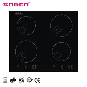 Cuisinière à induction à quatre têtes, haute technologie, table de cuisson à induction à quatre brûleurs, cuisinière électrique avec vente en gros, meilleur prix