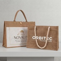 Sac de plage en jute personnalisé avec poignée en corde, pochette de voyage pour la plage avec poche extérieure, sac fourre-tout en toile de jute