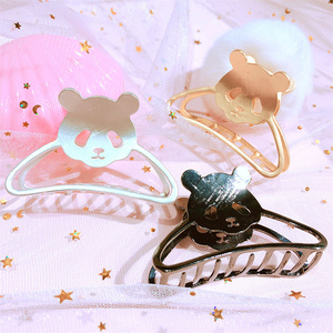 Pinza <span class=keywords><strong>de</strong></span> Pelo Metálica Rectangular Personalizada con Diseño Hueco para Mujer, Venta Caliente - Product Image 2