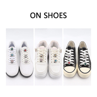 Breloques de chaussures en métal de luxe Clips de chaussures décoratifs en strass brillant pour baskets Décorations de chaussures de qualité supérieure
