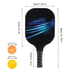 Juego de palas de Pickleball, 2 raquetas, 4 pelotas, bolsa de transporte de nailon, base de fibra de carbono antideslizante para deportes al aire libre - Product Image 2