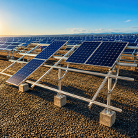 Support de système de montage solaire au sol en acier au carbone Q235B galvanisé à chaud pour modules photovoltaïques