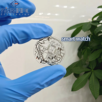 Carte de surveillance de la santé portable ultra-mince en FPC transparent PET, équipement de test de fréquence cardiaque pour montre connectée et montre de sport personnalisée SMT