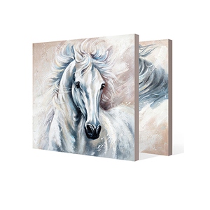 Artista disegno 100% dipinto a mano incorniciato <span class=keywords><strong>tela</strong></span> arte della parete pittura a olio animale in esecuzione bella cavallo pittura <span class=keywords><strong>su</strong></span> <span class=keywords><strong>tela</strong></span> - Product Image 1