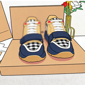 Factory wholesale fashionable sport <b>shoes</b> with checkered stripes design retro casual <b>shoes</b> thick-soled tennis <b>shoes</b> in stock now - Product Image 5