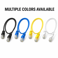 Kabel Patch Cat6 Cat6a 250MHz UTP FTP SFTP CCA RJ45 Warna Kuning untuk Jaringan Rumah, TV Box, Monitor - Laris Terjual