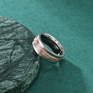 Anelli Classici da Uomo per Matrimonio <span class=keywords><strong>in</strong></span> <span class=keywords><strong>Acciaio</strong></span> al Tungsteno, Gioielli <span class=keywords><strong>in</strong></span> Tungsteno <span class=keywords><strong>Chirurgico</strong></span>, <span class=keywords><strong>Fedi</strong></span> Nuziali da Uomo, Anelli di Alta Gioielleria per Uomini - Product Image 3