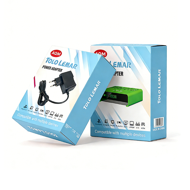 Adapter with EU Plug 12V 1A Output for CCTV Satellite Receiver AC DC Power Supply Plug-In Connection