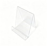 Support de présentation de table en acrylique, support transparent en forme de cadre pour menu, photo, dépliant, présentation sur comptoir de vente au détail