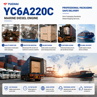 Moteur diesel marin refroidi par eau SCDC Yuchai série YC6A YC6A220C 299HP – Système d'alimentation fiable pour les utilisateurs mondiaux d'équipements marins