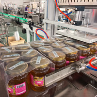 Nouvelle ligne de capsulage de remplissage de bocal en verre automatique électrique pour boissons produits chimiques pour confiture ketchup miel remplissage noyau moteur PLC