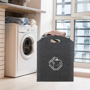 Cesto de Ropa Sucia y Organizador de Fieltro de Poliéster Ecológico para Armario - Apilable, Duradero y de Diseño Moderno - Product Image 5