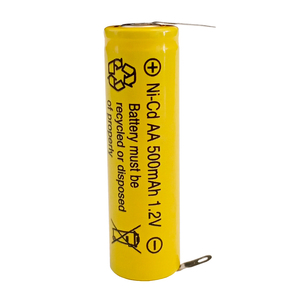 500mAh NI-CD AA 1.2V Pin có thể sạc lại với các tab hàn trên và <span class=keywords><strong>d</strong></span>ưới cho máy cạo râu vải và máy cạo râu điện - Product Image 2
