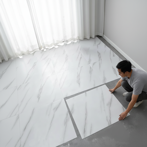 Revêtement <span class=keywords><strong>de</strong></span> sol en vinyle LVT robuste, épaissi, auto-adhésif, imperméable, pour sols en <span class=keywords><strong>ciment</strong></span> - Product Image 1