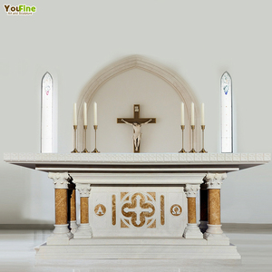 Altar Religioso de Mármol de Piedra Natural <span class=keywords><strong>para</strong></span> Iglesia en Venta - Product Image 1
