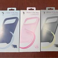Coque de téléphone en silicone à chargement magnétique sans fil avec cordon pour iPhone 17, bouton IA compatible Beats