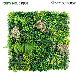 Pannello di Siepe Verticale in Erba Artificiale Verde Mista con Felci per Decorazione di Corridoi di Hotel e Paesaggistica - Product Image 6