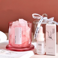 Verre coloré grande taille récipient en verre cristal pierre aromathérapie parfum de maison huile essentielle diffuseur d'arôme en verre