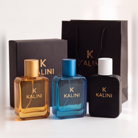 Flacon de parfum de luxe 50 ml vide en verre carré, design unique, étiquette personnalisée, parfum de niche, avec boîte – Fournisseur d'usine