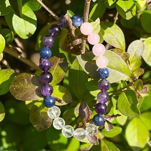 Bracelet en pierre naturelle avec perles de verre colorées pour un sommeil réparateur – Article à forte marge de profit, service de mise en lot de produits - Product Image 3