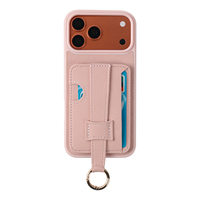 Coque de téléphone motif litchi pour iPhone 18 Pro Max avec dragonne et porte-cartes, compatible avec les coques de téléphone iPhone 17, 16, 15, 14