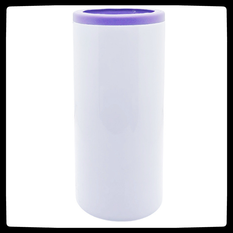 Tasse blanche-accessoires violets-couvercle simple