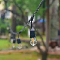 S14 A60 10m IP44 Waterdichte LED Filament Lichtketting Valentijnsdag Aansluitbaar E27 Buiten Verlichting Tuin Patio Cafe Decoratie