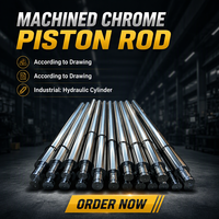 Tige de piston chromée dure OEM pour vérin hydraulique de machines de construction