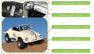 Voiture miniature automatique SWICOO à <span class=keywords><strong>essence</strong></span> 150cc, type Beetle, karting, <span class=keywords><strong>quad</strong></span>, convertible, à monter soi-même - Product Image 5