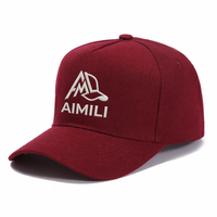Gorra de Béisbol Personalizada con Logotipo Sublimado, Color Rojo Vino, Gorra Snapback de 5 Paneles, Malla de Espuma, Doble Color, Deportiva, 100% Algodón, Gorra Trucker de Alto Rendimiento