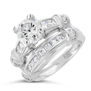 エレガントなツイストスワールデザインイエローゴールドメッキラウンドカットソリティアシルバーダイヤモンドモダンファッションレディースリング - Product Image 6